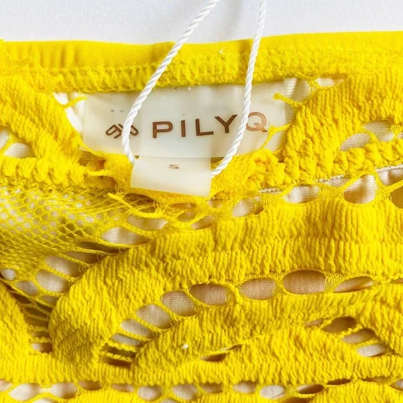 PilyQ Yellow Lace Bikini - Picture 5 of 5